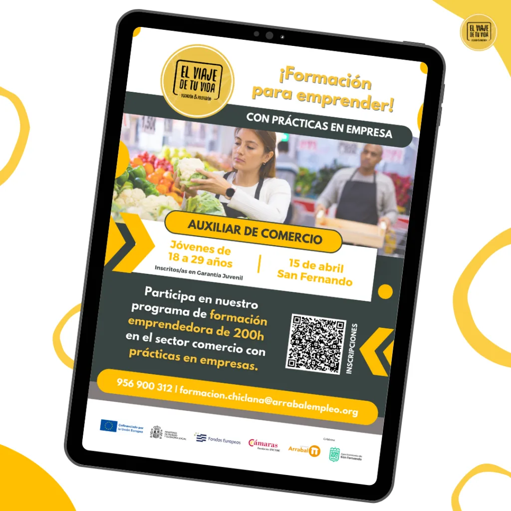 Formación de auxiliar de comercio enfocada en emprendimiento en Málaga - 1