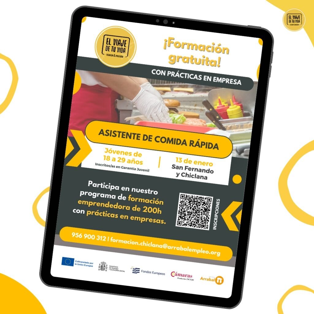 Formación: Asistente de comida rápida en San Fernando y Chiclana - 1