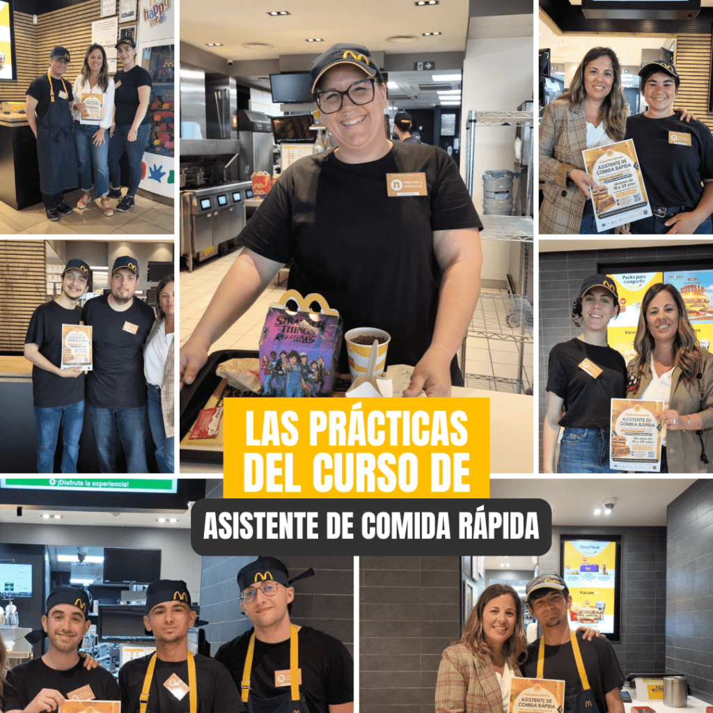 Las prácticas del curso de Asistente de comida rápida - 1